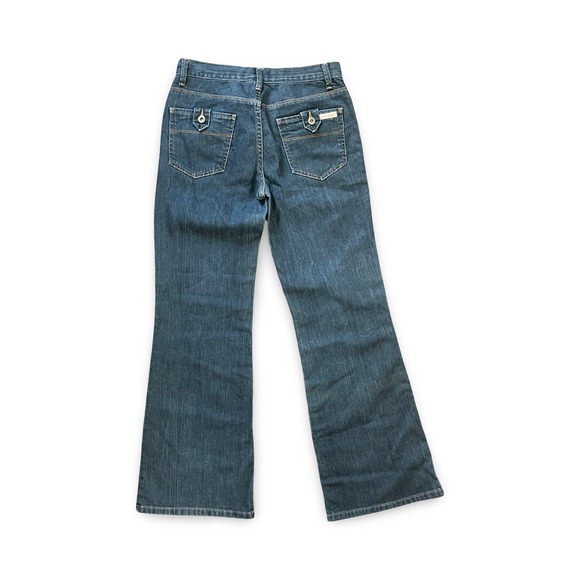 Calvin Klein Jeans Women's 6 Modern Flare Stretch Mid Rise Blue Medium Wash - Picture 2 of 9